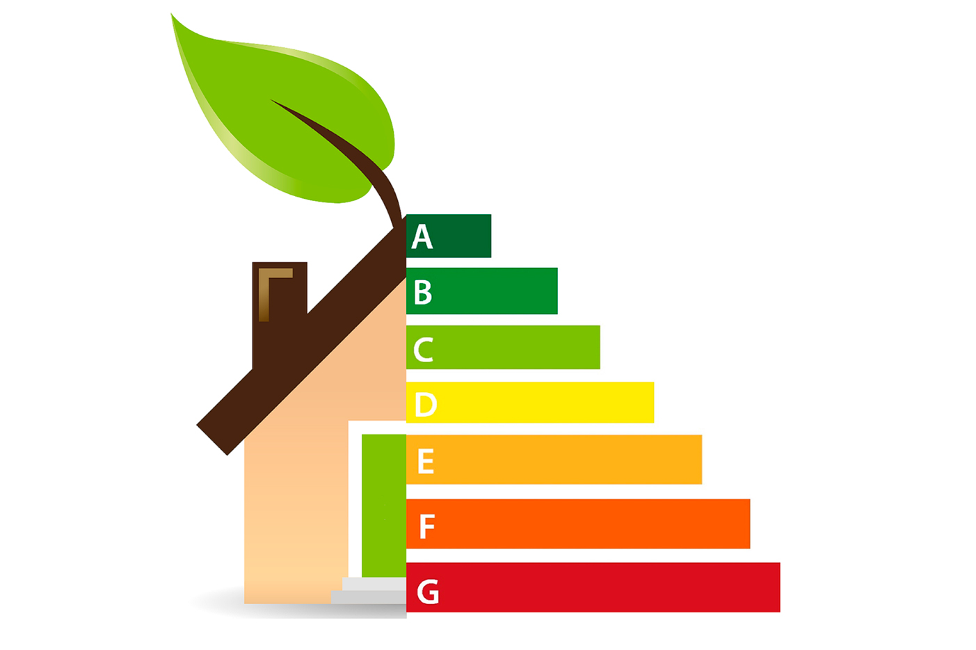 Imagen de unas casas de plaza combinada con un gráfico de valores de acciones